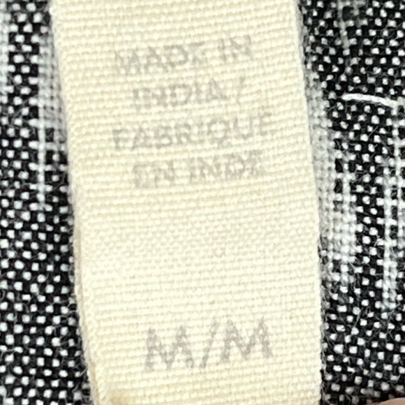 EILEEN FISHER Ash Organic Cotton Aerial Ikat Pleated Skirt Gray Size M Pockets - Picture 9 of 16